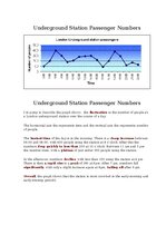 Образец документа 'Numbers of London underground station passengers - graph description', 1.