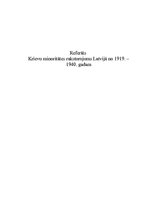 Реферат 'Krievu minoritātes raksturojums Latvijā no 1919.-1940.gadam', 1.