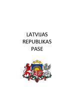 Конспект 'Latvijas Republikas pase', 1.