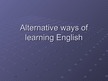Реферат 'Alternative Ways of English Acquisition', 37.