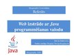 Презентация 'Web izstrāde ar Java programmēšanas valodu', 1.