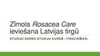 Презентация 'Zīmola "Rosacea Care" ieviešana Latvijas tirgū', 1.