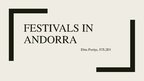 Презентация 'Festivals in Andorra', 1.