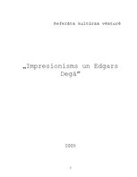 Реферат 'Impresionisms un Edgars Degā', 1.