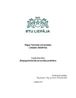 Реферат 'Bezpajumtniecība kā sociāla problēma', 1.