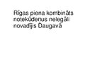 Презентация 'Ziņojums vides tiesībās par Rīgas piena kombinātu', 1.