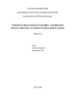 Реферат 'Žurnālista profesionālā neatkarība – likumdošanā sniegto garantiju un to pieliet', 1.