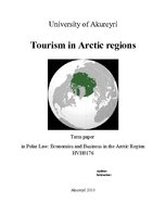 Реферат 'Tourism in Arctic Regions', 1.