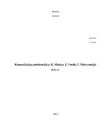 Реферат 'Komunikācijas problemātika K.Marksa, Z.Freida, F.Nīčes teorijās', 1.