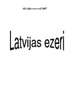 Реферат 'Latvijas ezeri', 1.