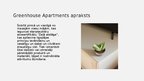 Презентация 'Greenhouse Apartments uzņēmuma piedāvātie pakalpojumi, papildpakalpojumi un jaun', 7.