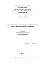 Конспект 'Latvijas integrācijas ES ekonomiskie aspekti. Ekonomiskās politikas lēmumu deleģ', 1.
