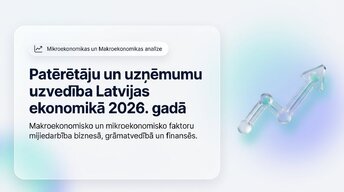 Презентация 'Patērētāju un uzņēmumu uzvedība Latvijas ekonomikā 2026. gadā', 1.