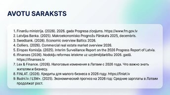 Презентация 'Patērētāju un uzņēmumu uzvedība Latvijas ekonomikā 2026. gadā', 15.