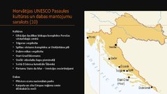 Презентация 'Horvātijas UNESCO Pasaules mantojuma sarakstā iekļautie kultūras mantojuma objek', 10.
