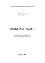 Отчёт по практике 'Prakses atskaite z/s "Niedres"', 1.