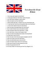 Конспект 'Test about the Great Britain', 1.