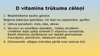 Презентация 'D vitamīna veidošanās organismā', 11.