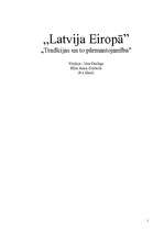 Конспект 'Latvija Eiropā', 1.