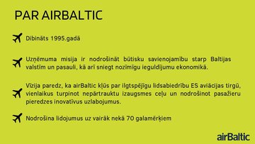 Презентация 'Uz klientu orientētas organizācijas ‘’airBaltic’’ raksturojums', 2.