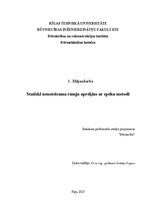 Конспект 'Statiski nenoteicama rāmja aprēķins ar spēku metodi', 1.