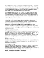 Эссе 'Everything about money (Viss par naudu)', 3.