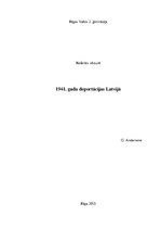 Реферат '1941.gada deportācijas Latvijā', 1.