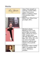 Конспект 'Latvijas kultūras kanons', 13.