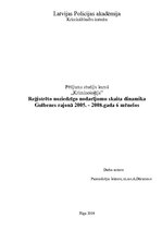 Реферат 'Reģistrēto noziedzības nodarījuma skaita dinamika Gulbenes rajonā 2005.-2008.gad', 1.