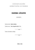 Реферат 'Darba līgums', 1.