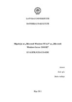 Дипломная 'Migrācija no "Microsoft Windows NT 4.0" uz "Microsoft Windows Server 2008 R2"', 1.