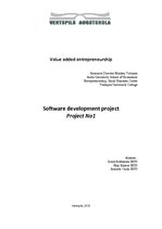 Реферат 'Software Development Project', 1.