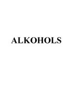 Реферат 'Alkohols', 1.