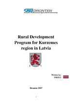 Реферат 'Rural Development Program for Kurzeme', 1.