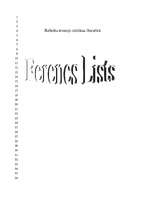 Реферат 'Ferencs Lists', 1.