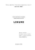 Реферат 'Likumi', 1.