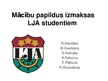 Презентация 'Mācību papildus izmaksas Latvijas Jūras akadēmijas studentiem', 1.