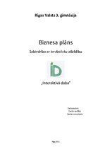 Бизнес план 'Biznesa plāns ekonomikā, uzņēmējdarbībā', 1.