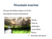 Реферат 'The Possibility of Sustainable Tourism Development in Mountain Tourism', 9.