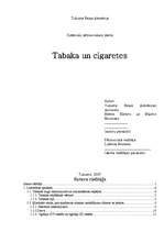 Реферат 'Tabaka un cigaretes', 1.