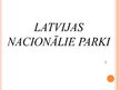Реферат 'Latvijas Nacionālie parki', 23.