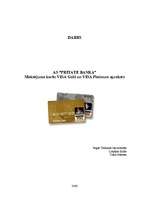 Конспект 'Maksājuma karšu VISA Gold un VISA Platinum apraksts', 1.