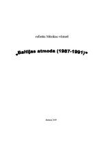 Реферат 'Baltijas atmoda (1987.-1991.)', 1.