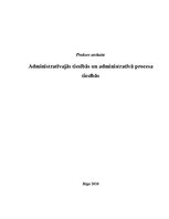 Отчёт по практике 'Administratīvās tiesības un administratīvā procesa tiesības', 1.