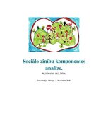 Конспект 'Sociālo zinību komponentes analīze', 1.