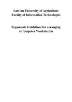 Реферат 'Ergonomic Guidelines for Arranging a Computer Workstation', 1.