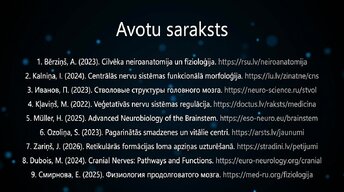 Презентация 'Nervu sistēmas arhitektūra un smadzeņu stumbrs', 16.