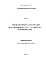 Реферат 'Drošības pasākumu atspoguļojums “Publisku izklaides un svētku pasākumu drošības ', 1.