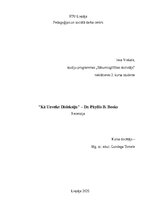 Эссе '"Kā Uzveikt Disleksiju" – Dr. Phyllis B. Books
Recenzija', 2.
