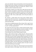 Эссе 'The importance of critical thinking', 8.